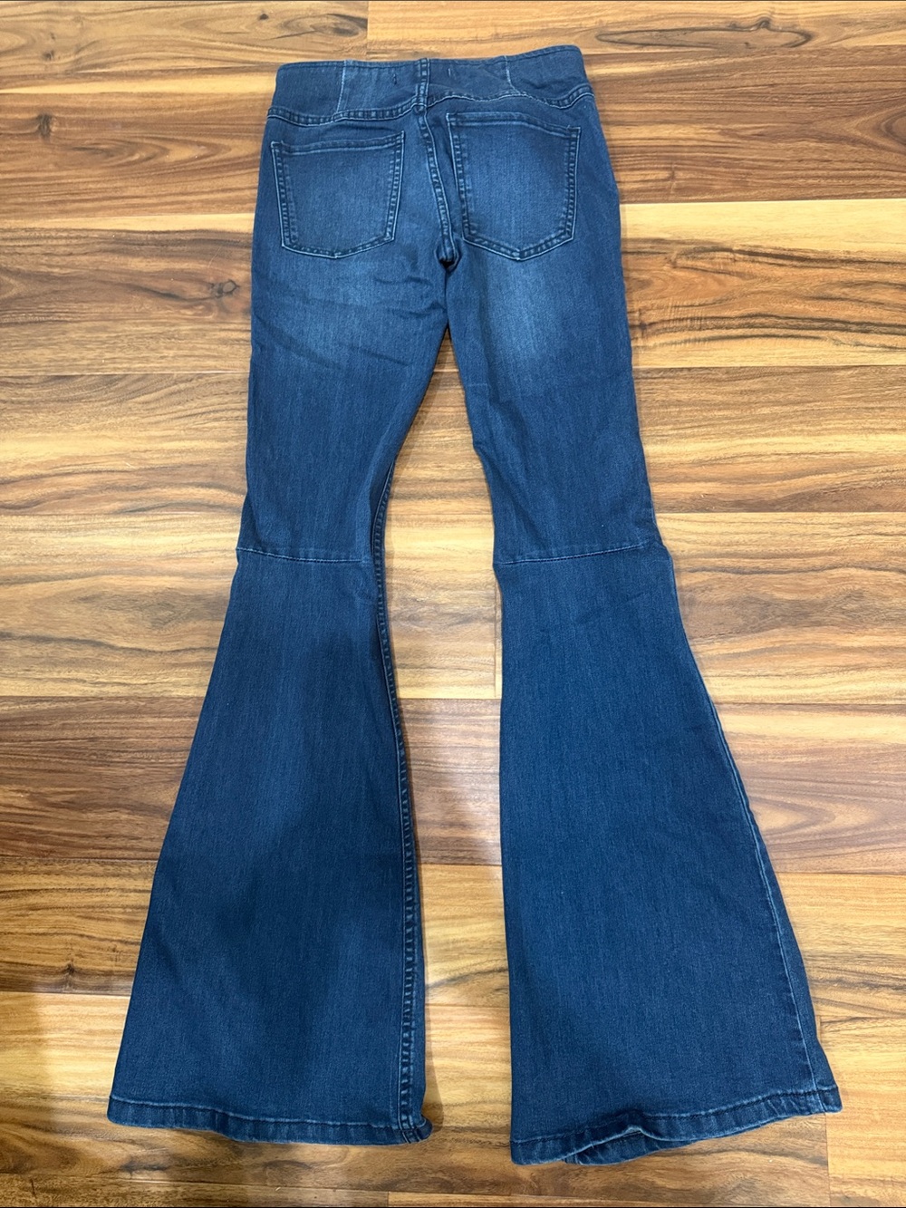 Free People Dark Blue Flare Jeans - Picture 4 of 4